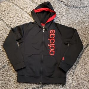Adidas zip up hoodie sweatshirt - boys 14-16